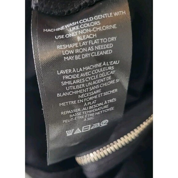 Maeve By Anthropologie Sweetheart Ponte Crop Top Black White Rockabilly Size L - Picture 8 of 11